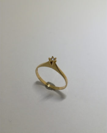 Diamantring i 18K guld