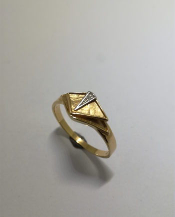 Diamantring i 18K guld