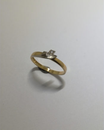 Diamantring i 18K guld