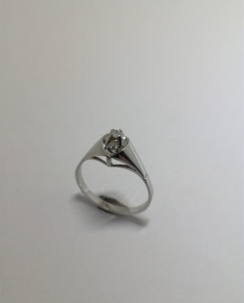 Diamantring i 18K guld