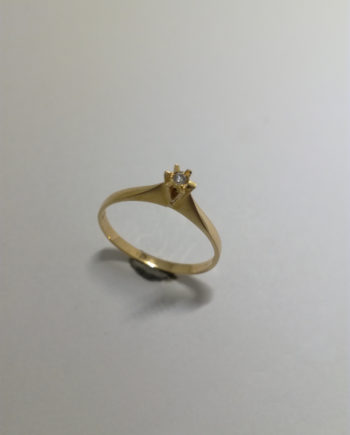 Diamantring i 18K guld